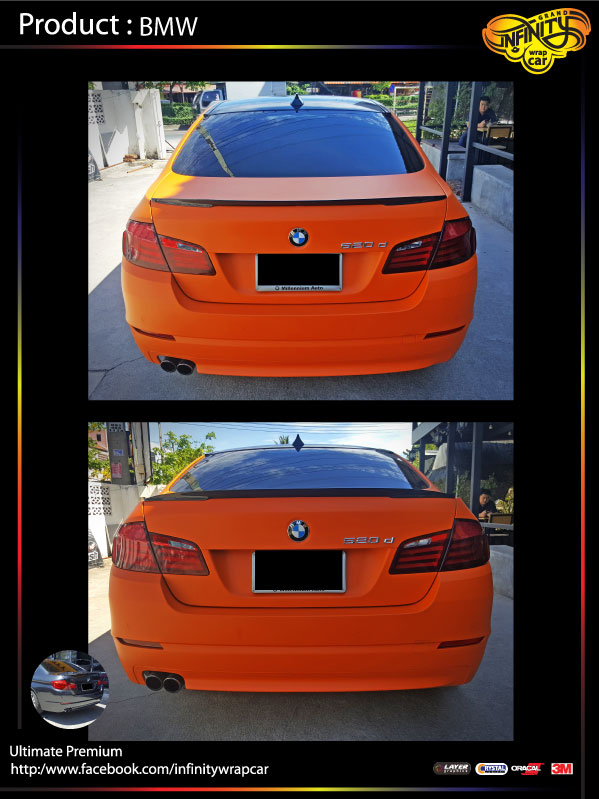 WRAP CAR เปลี่ยนสีด้วย PVC Film/ หลังคาแก้ว / เคฟล่า / ไฟสโม๊ค / ดำด้าน / ใสกันรอย/ 3M