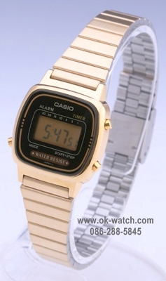  CASIO, LA-670, LA-670W, LA-670WGA-1U , LA-670WGA-1UW, LA-670WGA-1UWD, LA-670WG, LA-670WGA, LA-670WGA-1,นาฬิกาสีทอง,นาฬิกาโฟร์ใส่