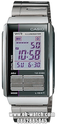 Casio Futurist LA-201WD-6AUDF , LA-201WD-6A, LA-201WD-6 นาฬิกาข้อมือสำหรับผู้หญิง สาย stainless