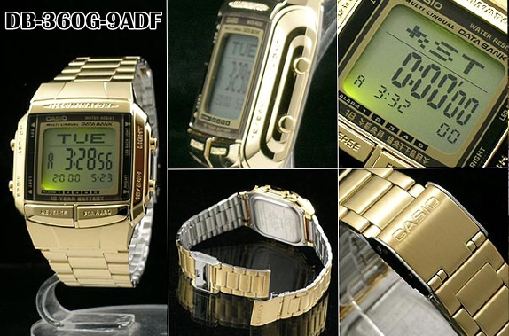 นาฬิกา Casio Data bank รุ่น DB-360G-9A, casio DB-360G-9A, DB-360G-9A, DB-360G-9, DB-360G, casio แท้, นาฬิกา casio, DB-360G-9A