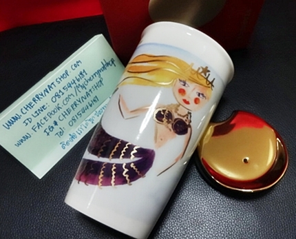 Illustrated Siren Double Wall Traveler, 12 fl นำเข้าโดยcherrynatshop