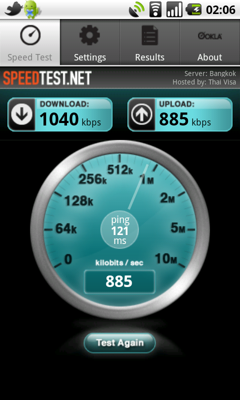 cat cdma speedtest รอบดึก