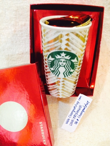 StarbuckUSA?#Gold Chevron Double Wall Traveler, 12 fl oz  ราคา 2,100บาท พร้อมกล่องของขวัญแดงค่ะ เป็นlimited edition ในBrilliant Collection,Updateแก้วใหม่ๆล่าสุด#ขายStarbucksUSA#StarbucksLimitedEdition#StarbucksUSAรุ่นหายากlimited #ของแท้ทุกใบใหม่ไร้ตำหนิ