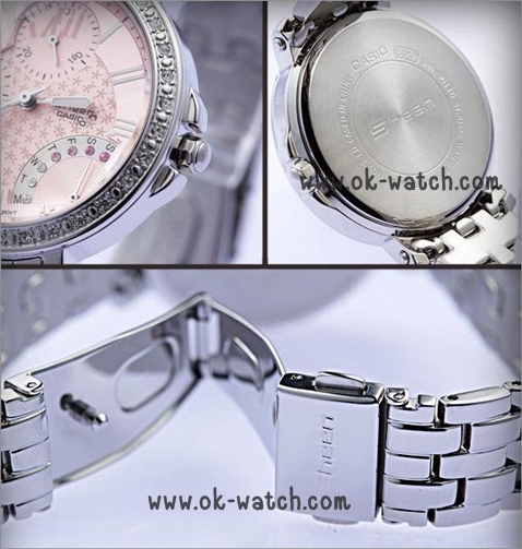 Casio, Sheen, Multi-hand, SHN-3008D-7ADR, นาฬิกา, นาฬิกาข้อมือ, นาฬิกา Casio, Casio Sheen, CASIO , SHEEN , SHN-3011D , SHN-3011D-4 , SHN-3011D-4A , SHN-3011D-4AD , SHN-3011D-4ADR