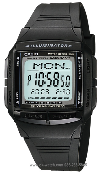 นาฬิกา Casio รุ่น DB-36-1AVDF, DB-36-1AVDF, casio DB-36-1AVDF, DB-36-1AV, DB-36-1A, DB-36-1, DB-36, นาฬิกา casio, นาฬิกาข้อมือ