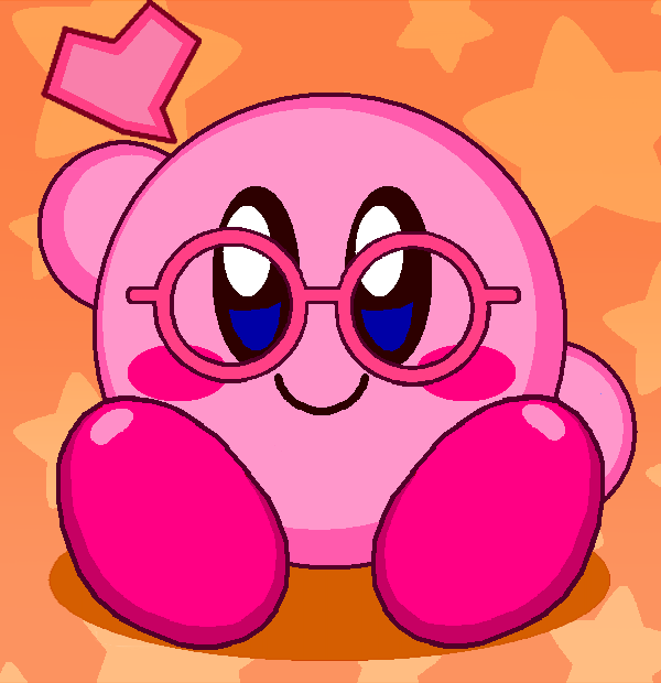 Glasses Kirby Cute!!