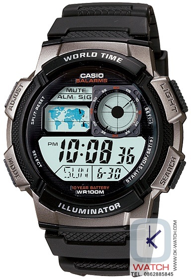 Casio standard 10 Year Battery AE-1000W-1BVDF 