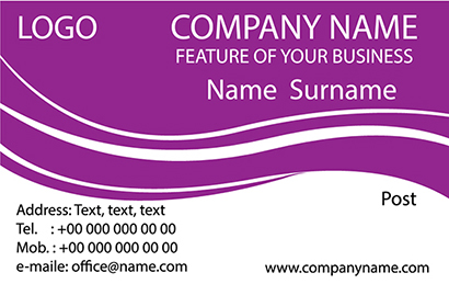 ตัวอย่างนามบัตร