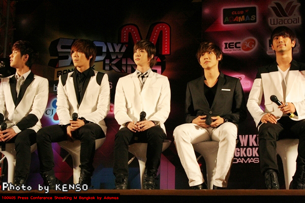 100405 MBLAQ(엠블랙) Press Con. SHOW M KING 7 SeungHo,Mire,Thunder,LeeJun,G.O