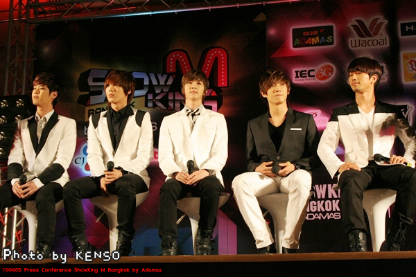 100405 MBLAQ(엠블랙) Press Con. SHOW M KING 6 SeungHo,Mire,Thunder,LeeJun,G.O