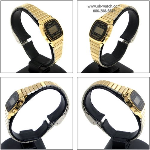  CASIO, LA-670, LA-670W, LA-670WGA-1U , LA-670WGA-1UW, LA-670WGA-1UWD, LA-670WG, LA-670WGA, LA-670WGA-1,นาฬิกาสีทอง,นาฬิกาโฟร์ใส่