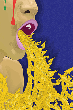 ผลงานออกแบบลายพื้นหลัง art work