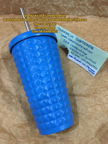 Starbucks Stainless Steel Cold Cup 16 fl oz. Blue - Chisled