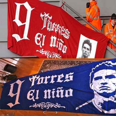 Chelsea copy ป้ายผ้า torres หน้าด้านอย่างไม่ดูเลยว่ามีลายประตู shankly gates ของ #liverpoolfc อยู่ด้วย