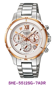 Casio, Sheen, Cruise Line, SHE-5512SG-7A, นาฬิกา, นาฬิกาข้อมือ, นาฬิกา Casio, Casio Sheen, SHE-5512, SHE-5512SG, SHE-5511SG-7A, SHE-5512SG-7ADR, นาฬิกาข้อมือผู้หญิง