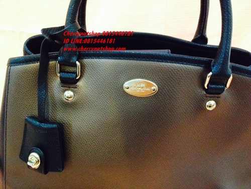 SMALL MARGOT CARRYALL IN BICOLOR METALLIC CROSSGRAIN LEATHER STYLE: F35923