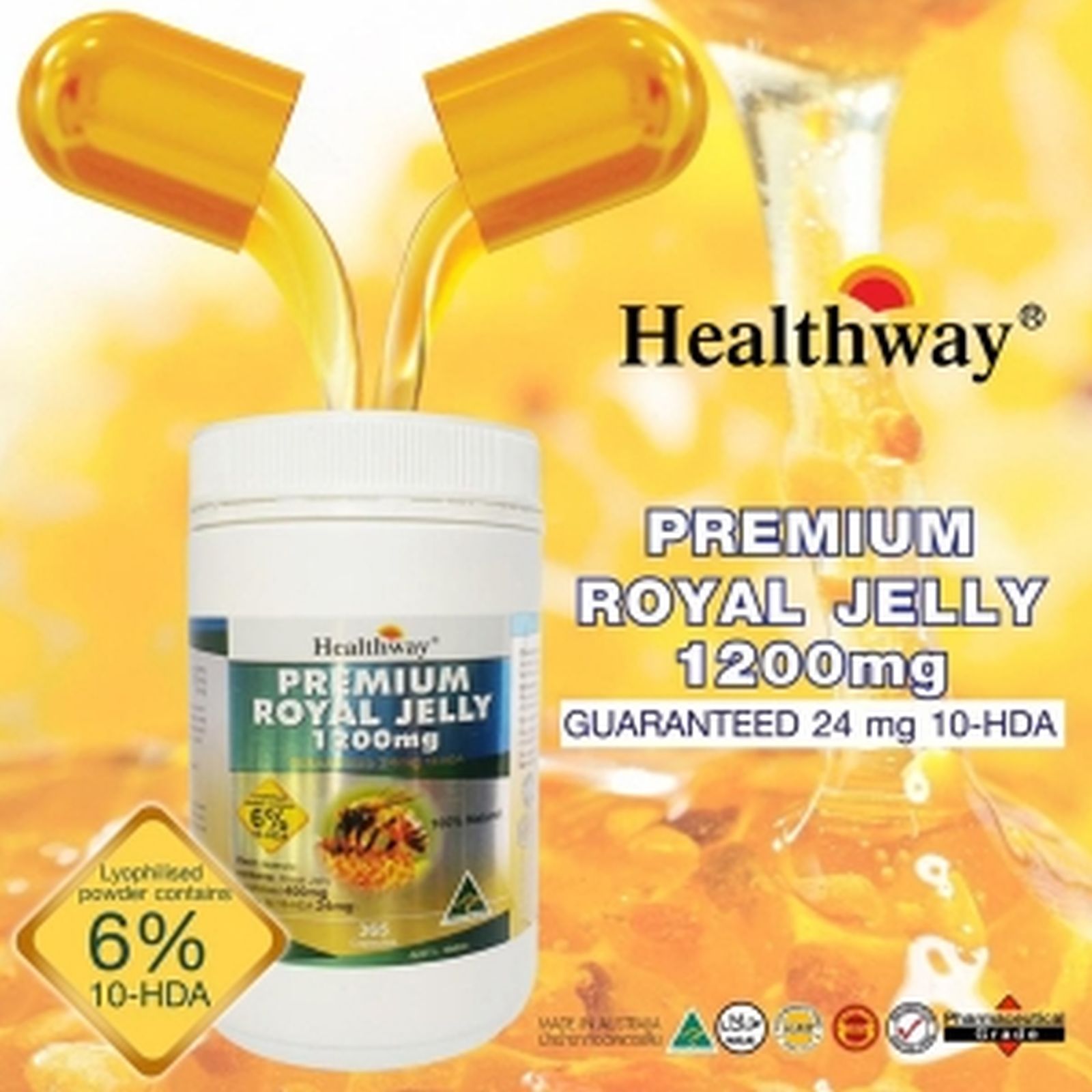 Healthway Premium Royal Jelly 1200mg Supplements Fantastic Product 365 Tablets 675983236922 Ebay