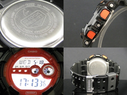 GD-100HC, GD-100HC-1, GD-100HC-1DR, นาฬิกาสปอร์ต, นาฬิกากันน้ำ, นาฬิกาดิจิตอล, นาฬิกาวัยรุ่น, นาฬิกาจับเวลาดิจิตอล, นาฬิกาปลุกดิจิตอล, นาฬิกาสปอร์ต, นาฬิกาสีดำ, นาฬืกาข้อมือชาย 