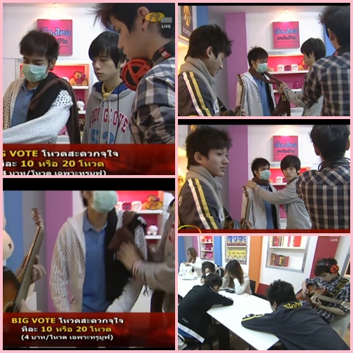 เต๋าคชา เต๋ามองคชาพันผ้าพันคอให้ต้น รอซ้อมบนเวที3