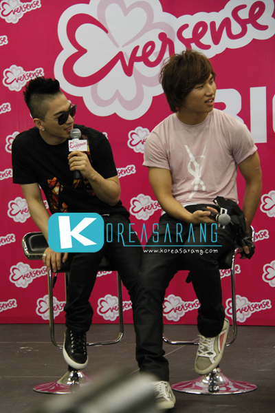 BIGBANG in Thailand 09-09-10: Tae Yang,Dae Sung