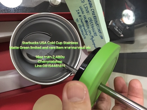 !Limited Edition Starbucks USA  Cold Cup Tumbler - Matte Green 369, 16 Fl Ozสีเขียวด้านที่ใครๆตามหา
