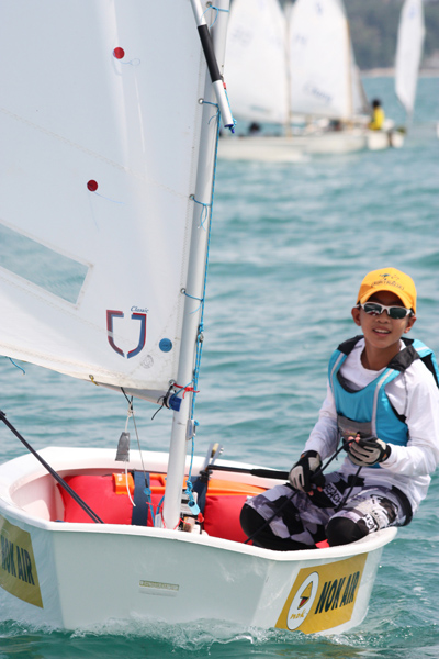 Series winner, Optimist Class, Anapat Ngarmdee. Photo by MarineScene.asia.