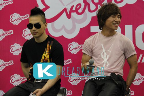 BIGBANG in Thailand 09-09-10 (Eversense Press Conference): Tae Yang,