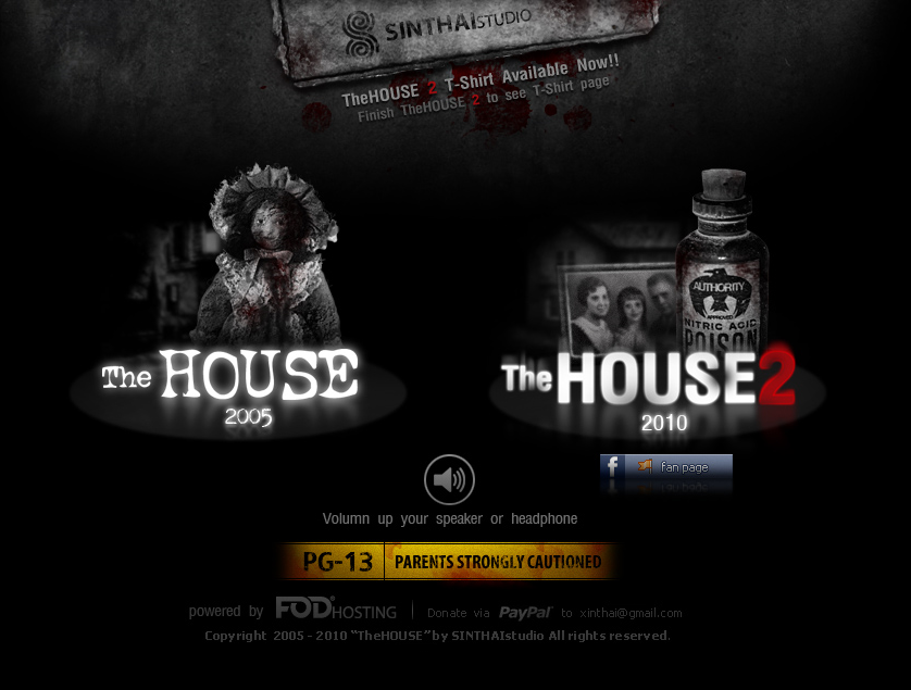 {☪ flash game.} 'the house 2, บ้านผีสิงกลับมาอีกครั้ง. ตกแต่งภาพ