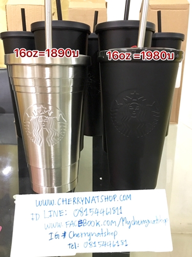 แก้วสตาร์บัคส์อเมริกา,StarbucksLimitedColdCup,Cherrynatshop,Starbucks_limited_lover,StarbucksColdCup24ozMatteBlack