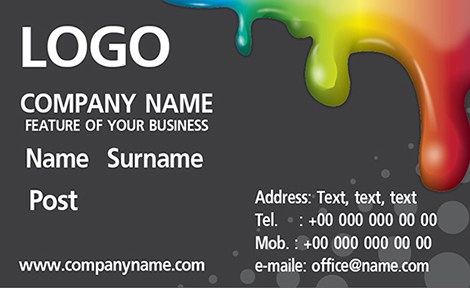 ตัวอย่างนามบัตร