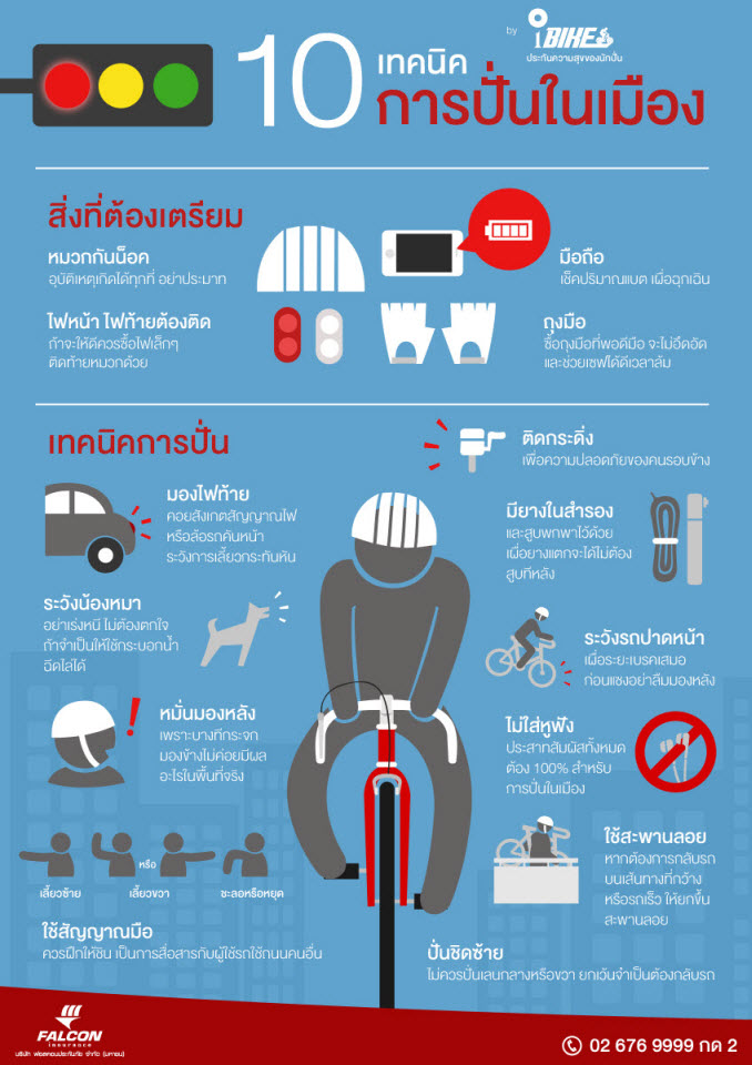เทคนิคการปั่นอย่างปลอดภัยเมื่อจราจรติดขัด