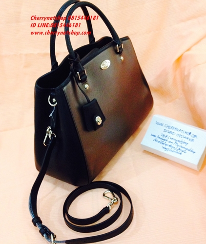 cherrynatshop,SMALL MARGOT CARRYALL IN BICOLOR METALLIC CROSSGRAIN LEATHER STYLE: F35923