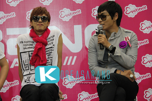 BIGBANG in Thailand 09-09-10 (Eversense Press Conference): G-Dragon,T.O.P.