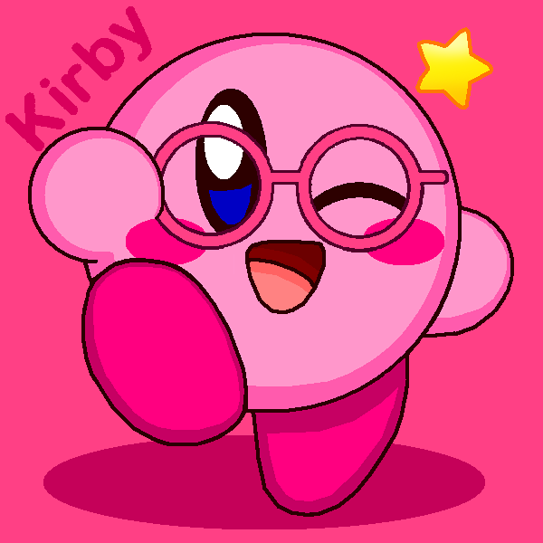 Glasses Kirby Wink!!