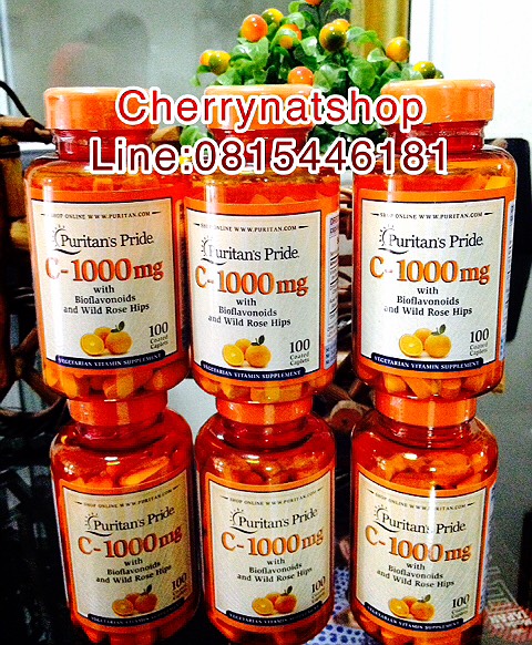 Cherrynatshopนำเข้าวิตามินซีต้านอนุมูลอิสระเพิ่มภูมิต้านทาน Puritan'sPride Vitamin C1000mg with BioflavonoidsRosehips ที่สำคัญวิตามินซีเป็นวิตามินที่จำเป็นพื้นฐานที่ทุกคนต้องกิน