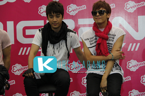 BIGBANG in Thailand 09-09-10 (Eversense Press Conference): Seung Ri,G-Dragon