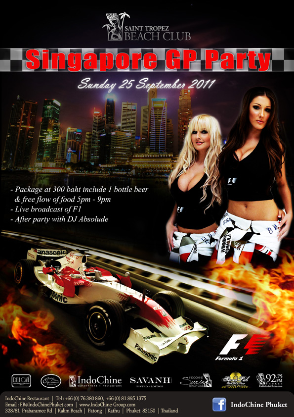 Formula1 Singapore Grand Prix Party
