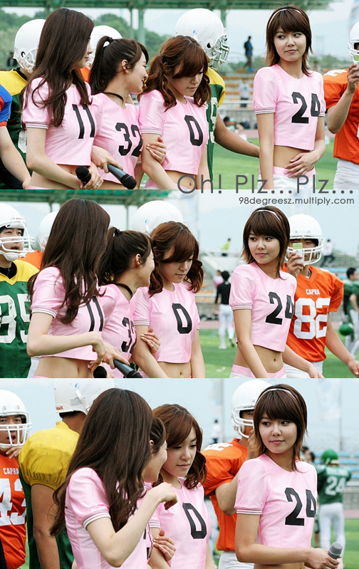 100522 서현 효연 파니 수영 신신파스배 미식축구대회 