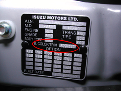 สีแต้มรถ isuzu 