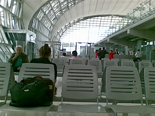 Waiting for delayed flight