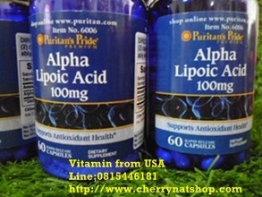 Alpha Lipoic Acid วิตามินผิวสว่างใสดุจหลอดไฟนีออน(ตัวเร่งผิวขาว),cherrynatshopขายวิตามินนำเข้าคุณภาพสูงที่ดีถูกที่สุด