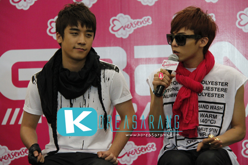 BIGBANG in Thailand 09-09-10: Seung Ri,G-Dragon