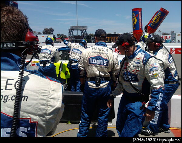 second stop of the day on lap 57