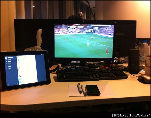นั่งดู #liverpoolfc แข่งที่ออฟฟิต