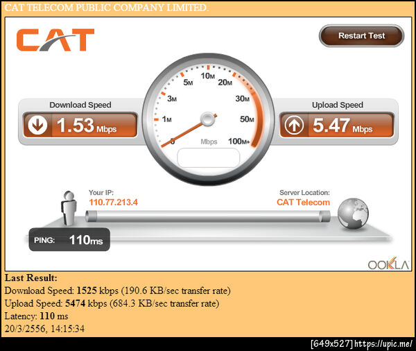 คิดถึงเน็ตของ TOT ตอนเราอนุบาลหรือประถมเนี่ยแหละที่มีแพ็คเกจ 256kb 512kb แล้วก็ 1Mbps อิ้อิ้