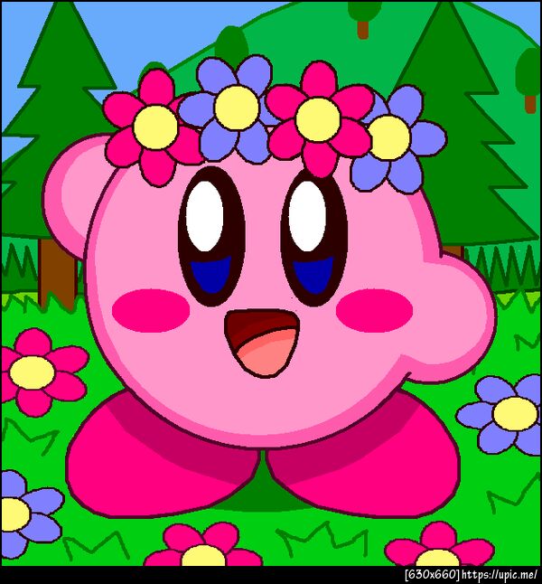 Flower Crown Kirby