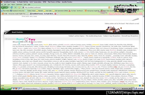 My user 's  far from Fany's just two steps. T__T Fany~~~ Love you!