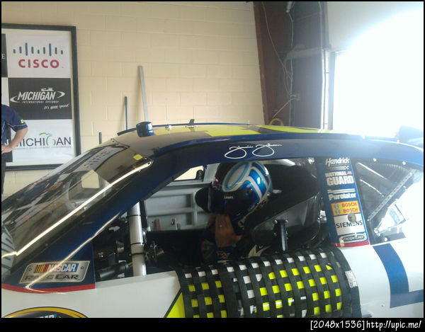 JJ getting ready to go out for final practice at Michigan