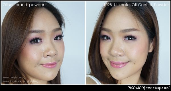 รีวิว แป้ง 1028 ultimate oil control powder_before after only powder