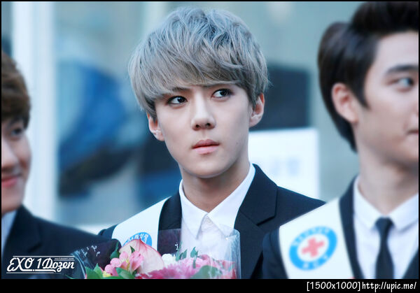 [Pic] 121202 Sehun at Red Cross Youth [EXO1DOZEN] 3P